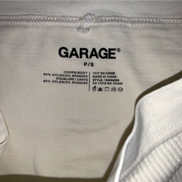 Garage Off-White Ribbed Tube Top (S) & Mixed Grey Knit Cardigan (XS/S) - Picture 10 of 10